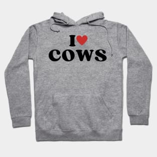 I Heart Cows White Hoodie